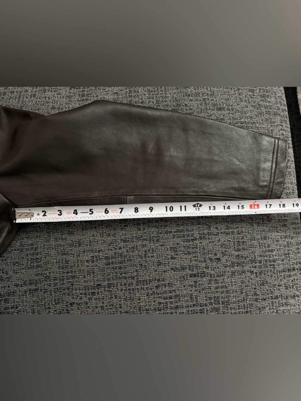 Karl Lagerfeld Men's Brown Leather Zipper Jacket - Picture 10 of 13